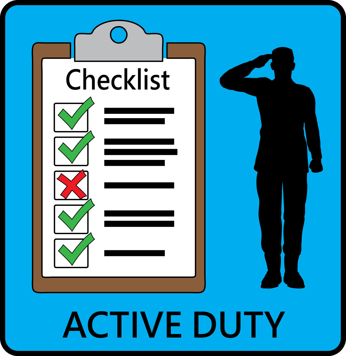 Icon checklist Active Duty